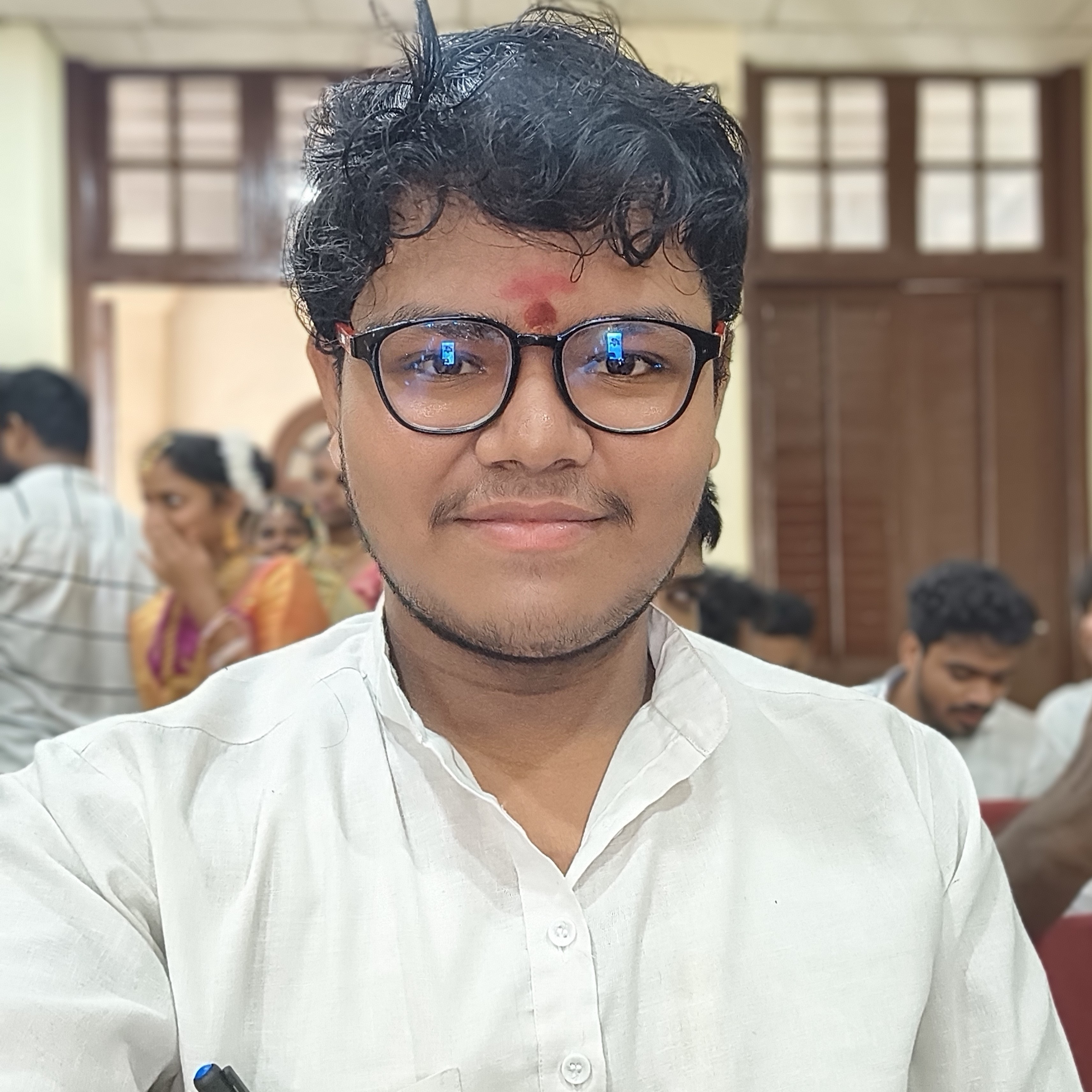 Sreeraj Dabbiru after winning District First in YUVA UTSAV 2024
